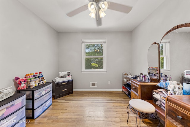 1 Spruce Way, Manalapan, NJ 07726 - office featuring light wood finished floors and ceiling fan