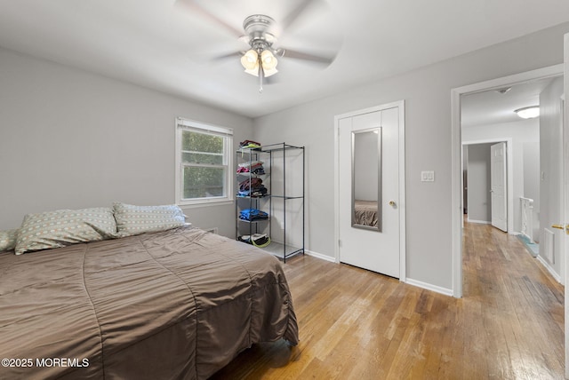 1 Spruce Way, Manalapan, NJ 07726 - bedroom with light wood-type flooring and a ceiling fan