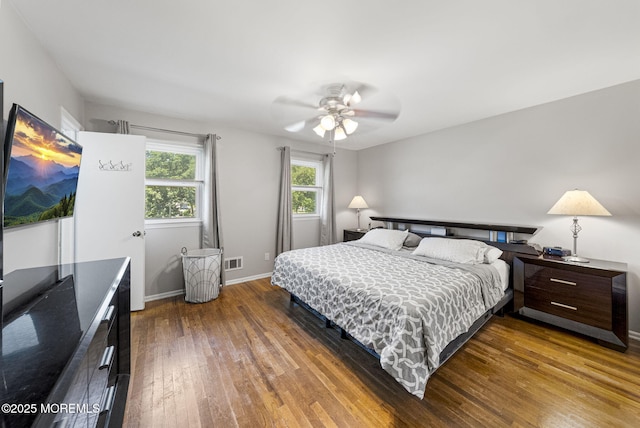 1 Spruce Way, Manalapan, NJ 07726 - bedroom featuring wood-type flooring and ceiling fan