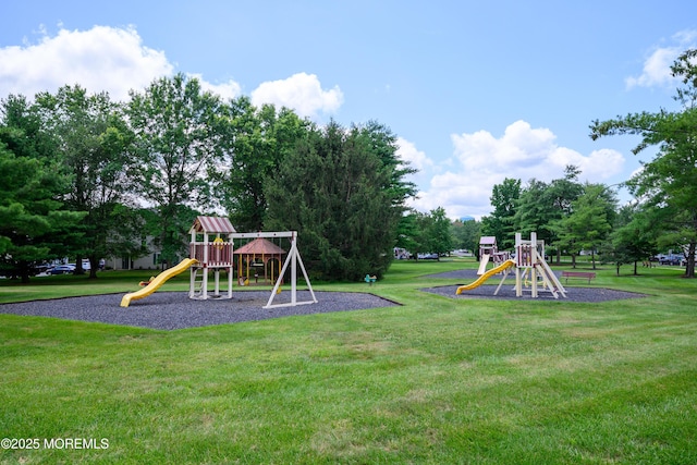 45 Liverpool Ct Unit 10, Freehold, NJ 07728 - community playground featuring a lawn