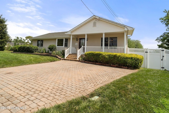 6 Frances Ct, Red Bank, NJ 07701 - view of front of property featuring a gate and covered porch