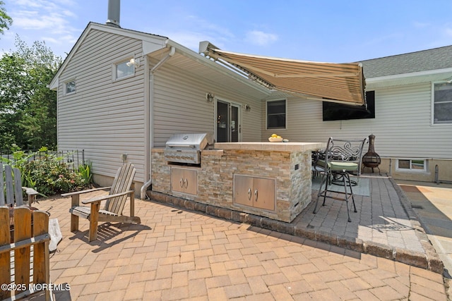 6 Frances Ct, Red Bank, NJ 07701 - view of patio / terrace featuring an outdoor kitchen