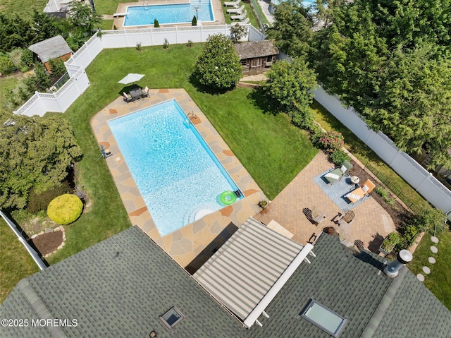 6 Frances Ct, Red Bank, NJ 07701 - aerial view of a pool area