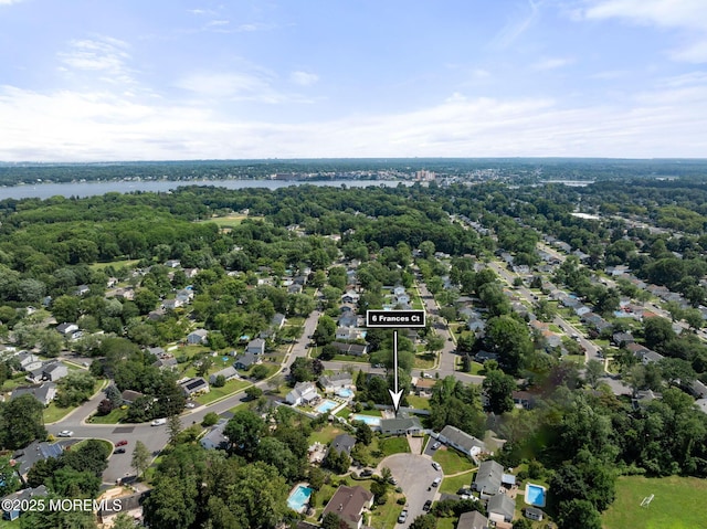 6 Frances Ct, Red Bank, NJ 07701 - aerial view of a nearby body of water