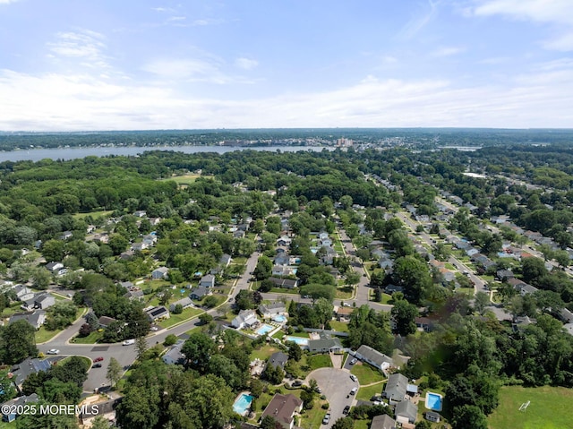6 Frances Ct, Red Bank, NJ 07701 - aerial perspective of suburban area with a large body of water