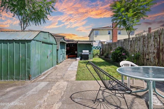 612 Grier Ave, Elizabeth, NJ 07202 - view of patio with a storage shed