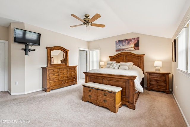 15 Bronia St, Howell, NJ 07731 - carpeted bedroom featuring lofted ceiling and a ceiling fan