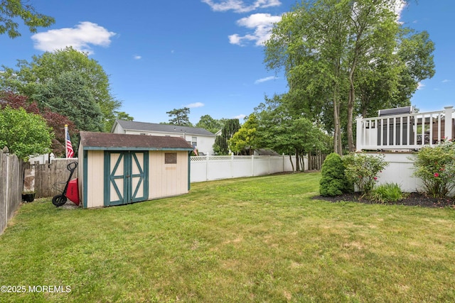 15 Bronia St, Howell, NJ 07731 - fenced backyard featuring a storage shed