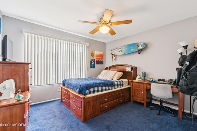 15 Bronia St, Howell, NJ 07731 - bedroom with multiple windows, carpet, ceiling fan, and a desk