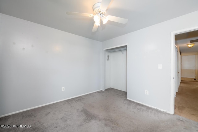 7 Kathy Ct Unit 6204, Brick, NJ 08724 - unfurnished bedroom with carpet, a closet, and ceiling fan