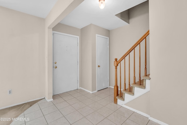 1 Denise Ct, Tinton Falls, NJ 07753 - entrance foyer featuring stairway and light tile patterned floors