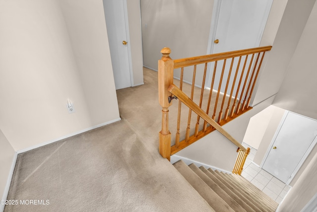 1 Denise Ct, Tinton Falls, NJ 07753 - staircase with carpet floors and baseboards