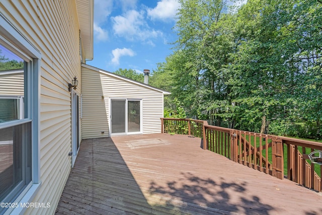 1 Denise Ct, Tinton Falls, NJ 07753 - view of wooden terrace