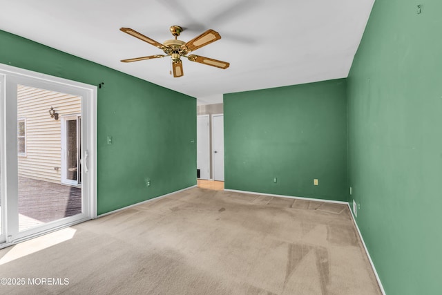 1 Denise Ct, Tinton Falls, NJ 07753 - carpeted empty room with a ceiling fan and baseboards