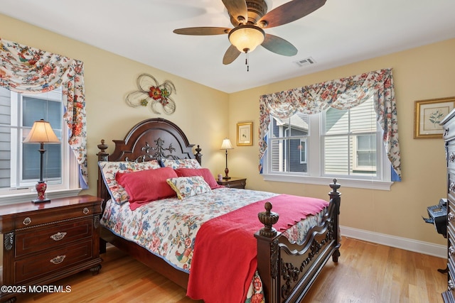 73 Clark Ave, Ocean Grove, NJ 07756 - bedroom with wood finished floors and a ceiling fan