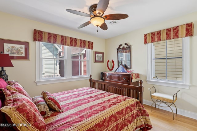 73 Clark Ave, Ocean Grove, NJ 07756 - bedroom with wood finished floors and a ceiling fan