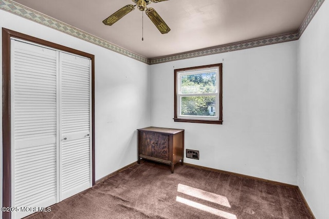 123 Susan Dr, Jackson, NJ 08527 - unfurnished bedroom with carpet, a closet, and a ceiling fan