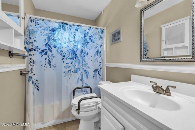 123 Susan Dr, Jackson, NJ 08527 - bathroom featuring vanity, tile patterned flooring, and shower / bath combo