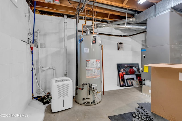 3 Algonquin Ct, Freehold, NJ 07728 - utility room featuring water heater and heating unit
