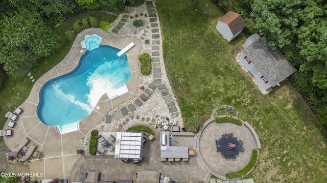 3 Algonquin Ct, Freehold, NJ 07728 - aerial view of a pool area