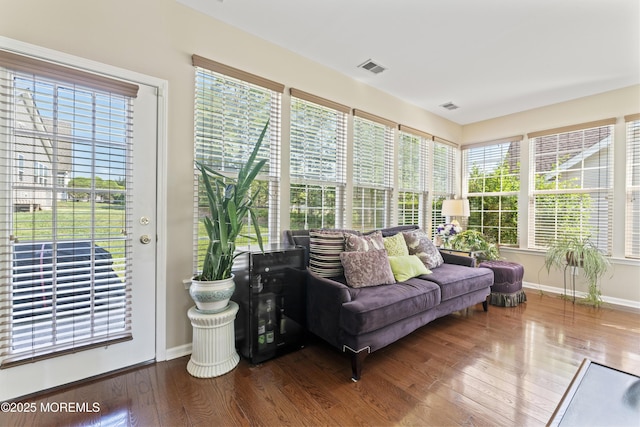 78 Honeysuckle Dr, Manahawkin, NJ 08050 - sunroom featuring wood finished floors and baseboards