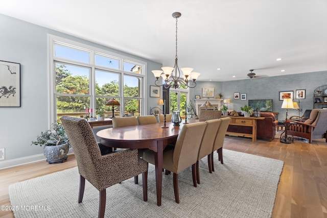 11 Sharon Dr, Ocean Twp, NJ 07712 - dining room with a chandelier, light wood-type flooring, and recessed lighting