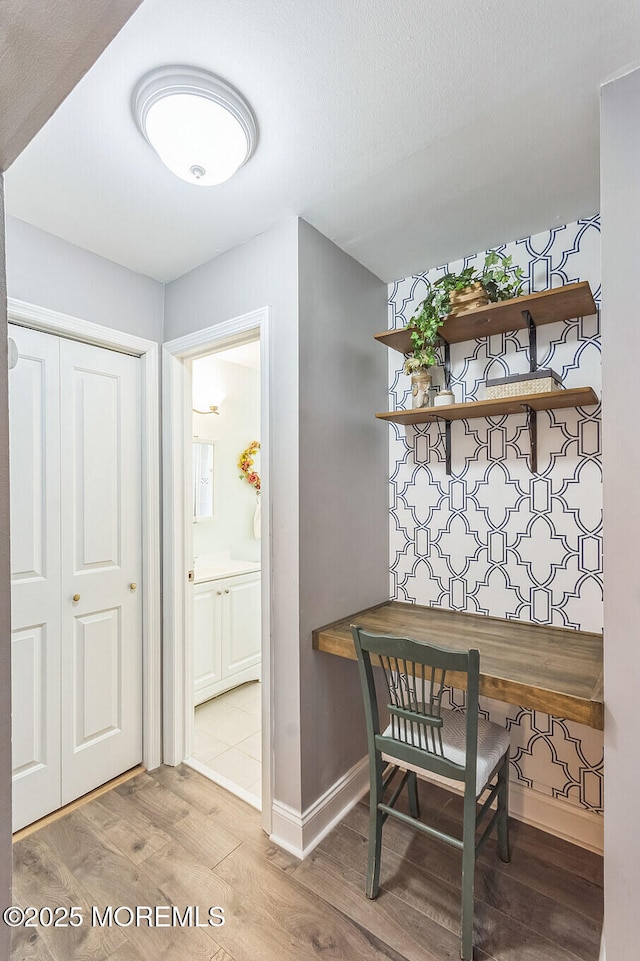 65 Cedar Ave Unit C10, Long Branch, NJ 07740 - office area featuring light wood finished floors and baseboards