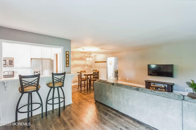 65 Cedar Ave Unit C10, Long Branch, NJ 07740 - living area with dark wood-type flooring