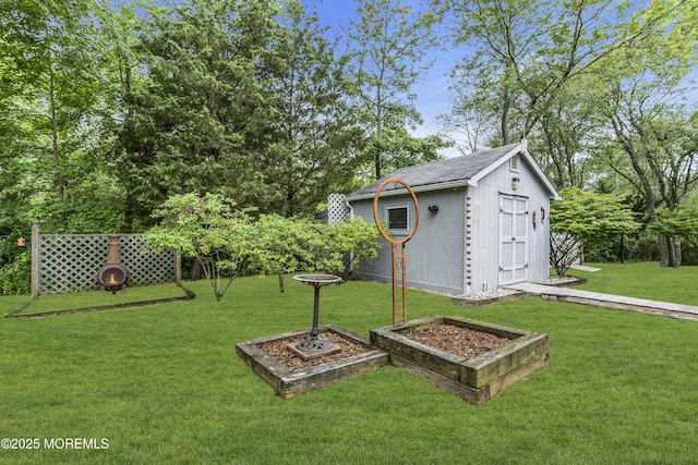 211 Meadow Blvd, Brick, NJ 08723 - view of green lawn with a storage unit
