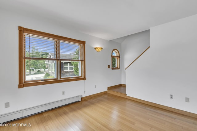 211 Meadow Blvd, Brick, NJ 08723 - unfurnished room with baseboard heating and wood finished floors