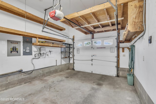 211 Meadow Blvd, Brick, NJ 08723 - garage with electric panel and a garage door opener