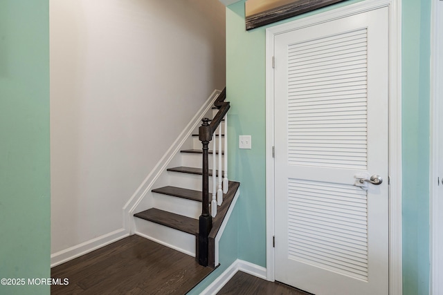 107 Celebration Blvd, Brick, NJ 08723 - staircase with wood finished floors and baseboards