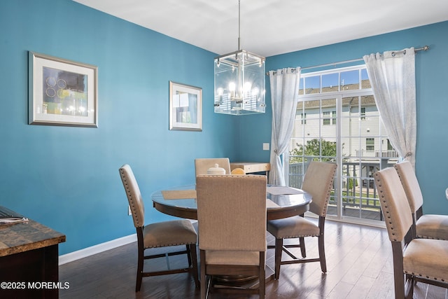 107 Celebration Blvd, Brick, NJ 08723 - dining room featuring wood finished floors and a chandelier