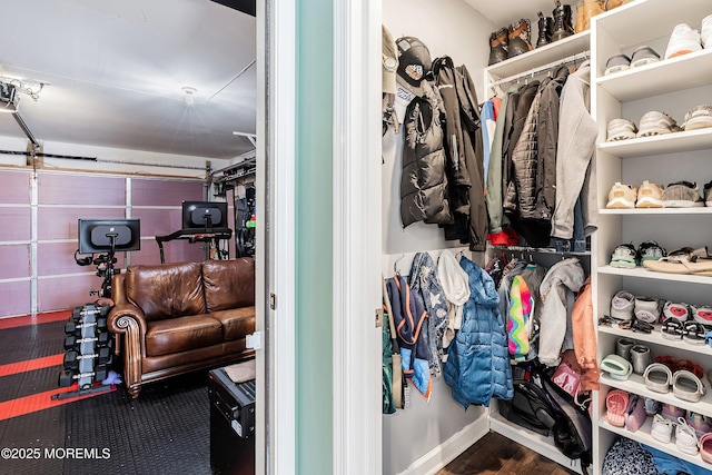107 Celebration Blvd, Brick, NJ 08723 - walk in closet featuring wood finished floors