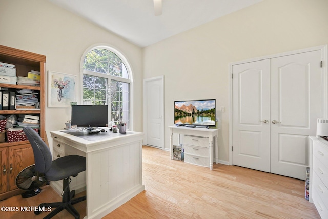 9 Old Cider Mill Rd, Manalapan, NJ 07726 - office space with light wood-style flooring and ceiling fan