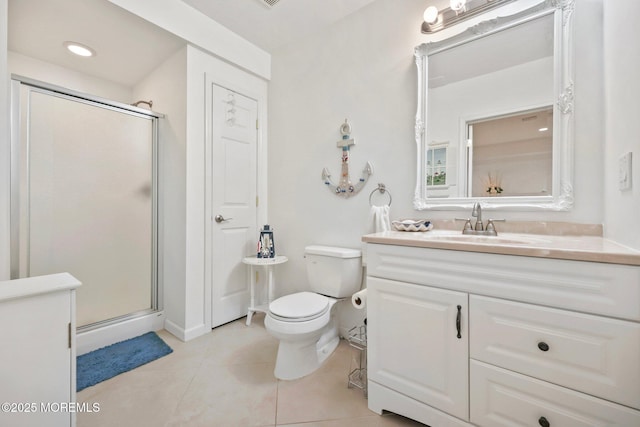 9 Old Cider Mill Rd, Manalapan, NJ 07726 - full bath featuring vanity, a stall shower, and tile patterned flooring