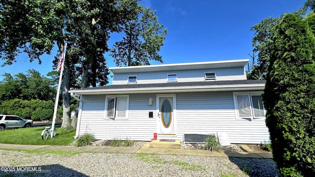 417 Carter Ave, Point Pleasant Beach, NJ 08742 - view of front of home with entry steps and a front lawn