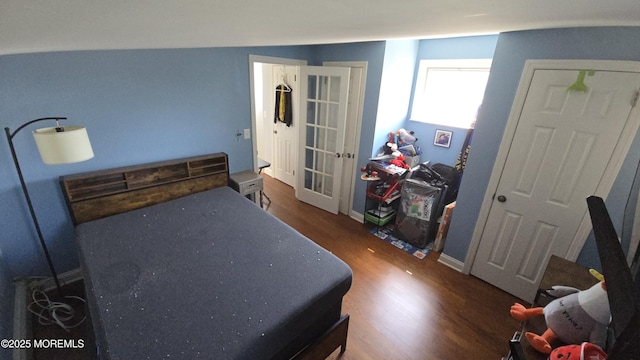 417 Carter Ave, Point Pleasant Beach, NJ 08742 - bedroom with wood finished floors and french doors