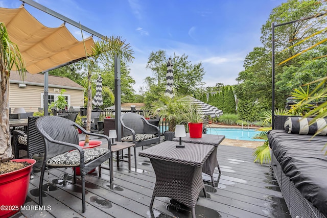 707 Cambridge Rd, Lanoka Harbor, NJ 08734 - deck with an outdoor pool