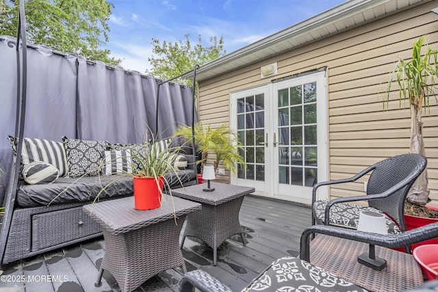 707 Cambridge Rd, Lanoka Harbor, NJ 08734 - deck featuring french doors
