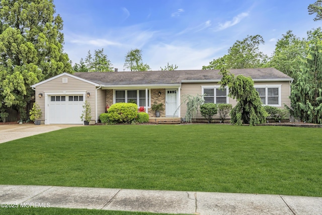 707 Cambridge Rd, Lanoka Harbor, NJ 08734 - ranch-style home featuring an attached garage, a front yard, and concrete driveway