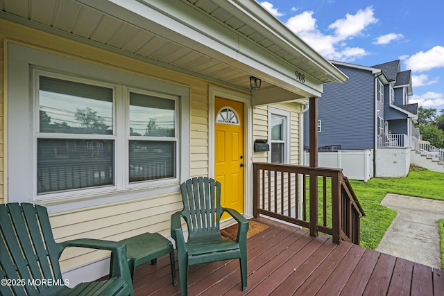 908 S Concourse, Keyport, NJ 07735 - view of wooden deck