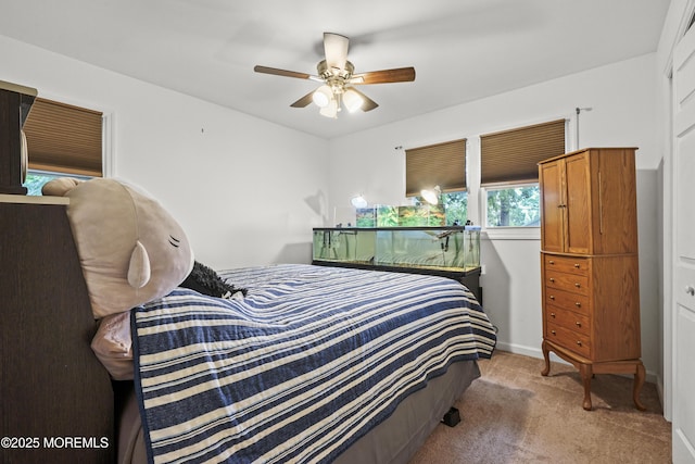 908 S Concourse, Keyport, NJ 07735 - bedroom featuring light colored carpet and a ceiling fan