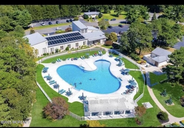 97 Yorkwood Dr, Brick, NJ 08723 - bird's eye view of a pool area