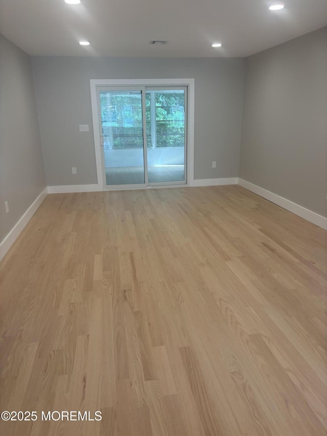 97 Yorkwood Dr, Brick, NJ 08723 - spare room featuring light wood-type flooring and recessed lighting