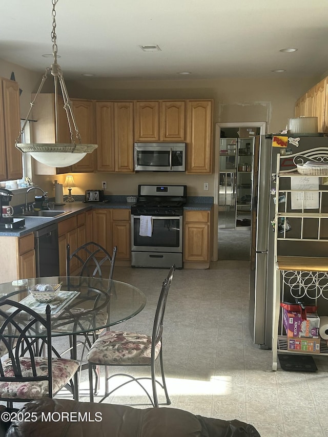 16 Aarons Way, Brick, NJ 08723 - kitchen featuring appliances with stainless steel finishes and dark countertops