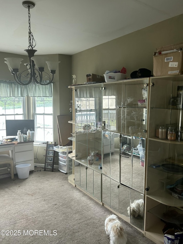 16 Aarons Way, Brick, NJ 08723 - office space featuring carpet and a chandelier