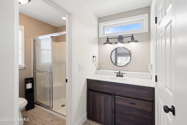 1020 Sarasota Dr, Forked River, NJ 08731 - full bath featuring a shower stall and vanity