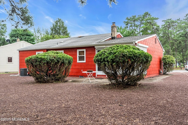 13 Millbrook Ct, Toms River, NJ 08757 - back of house featuring a chimney and a shingled roof