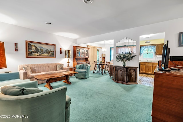 13 Millbrook Ct, Toms River, NJ 08757 - living area with carpet floors